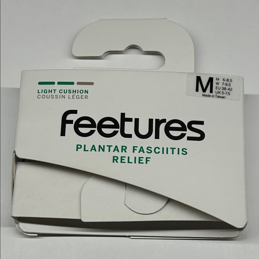 Feetures & OS1st Women's Pink and Gray Relief Socks - Picture 3 of 3